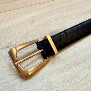 All Saints Snake Belt *Leather* XL